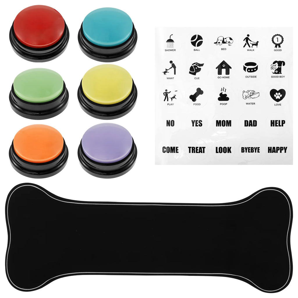 4/6 Pcs Pet Communication Training Buttons