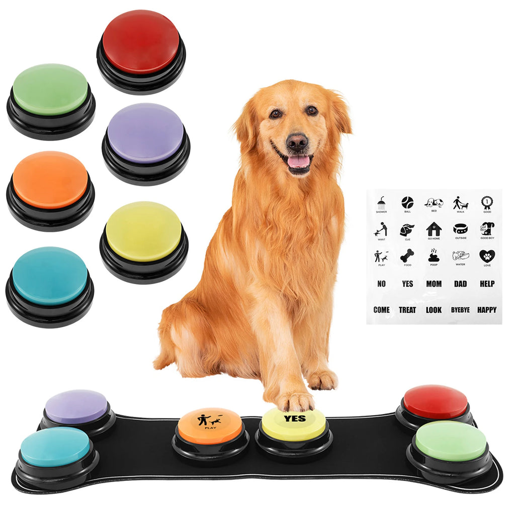 4/6 Pcs Pet Communication Training Buttons